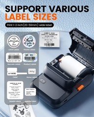 Label Maker Machine with Tape, M100 Address Barcode Label Printer, Versatile …