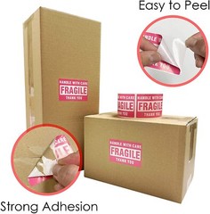 2000 Fragile Stickers 2×3 Handle with Care Thank You Warning Labels Mailing US