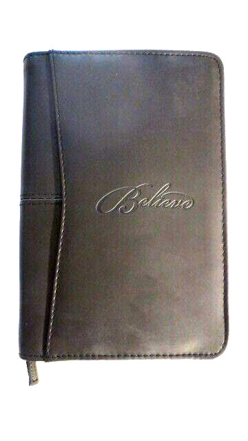 NEW*******JUNIOR PORTFOLIO******* 6 I/2″ X 9″ DARK BROWN****