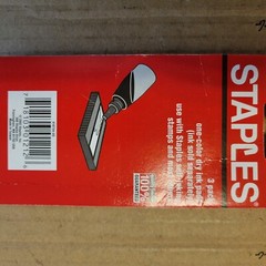 LOT OF 8 Staples Replacement ONE Color Dry Ink Stamp Pads New