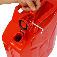 4PCS 20 Liter 5 Gallon Portable Car Jerry Gasoline Can Tank with Flexible Spout