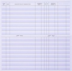 24 PCS Check Register Book Personal Checkbook Easy Read Ledger Records