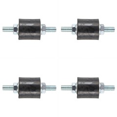 4pcs Anti-Vibration Rubber Isolator Mounts with Studs Shock Absorber, M8-1.25
