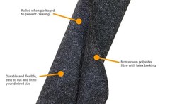 Hardware – Premium Grade Grey Carpet Roll Covering 4 ft X 21 ft | Auto Trunk &