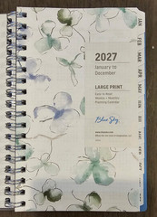 2027 Blue Sky Lindley Calendar Year Weekly & Monthly Planner (3″ x 6″)
