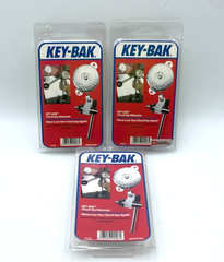 KEY-BAK 7LSC Retractable Key Reel 24″ Cord Heavy Duty Mount Base Lot of 3 NEW