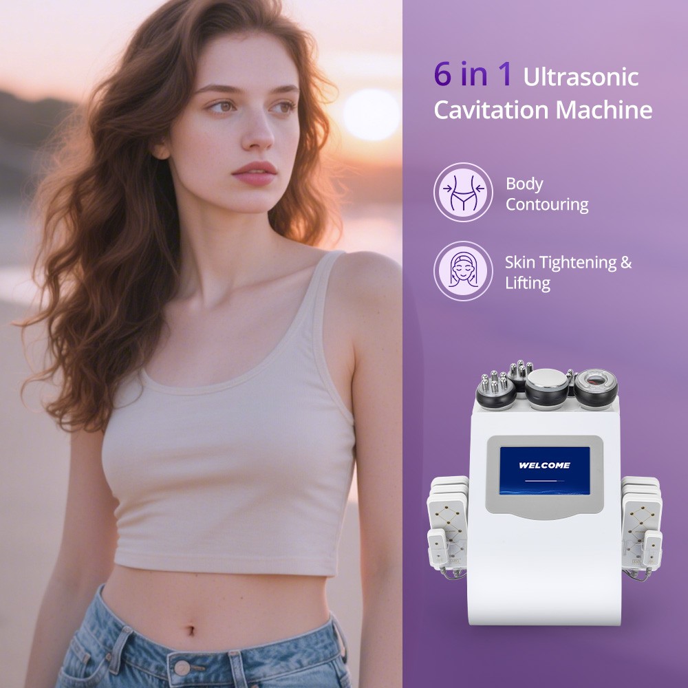6 in 1 Beauty Machine Body Silhouette Enhancing Massager Improve Skin Firmness