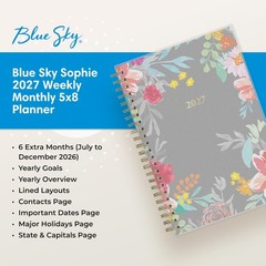 2027 Weekly and Monthly Planner Calendar, January 2027 – December 2027, 5″ X 8″,