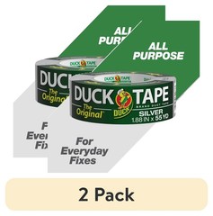 (2 pack) The Original Duck Tape Brand Duct Tape, 1.88 in. x 55 yd Silver