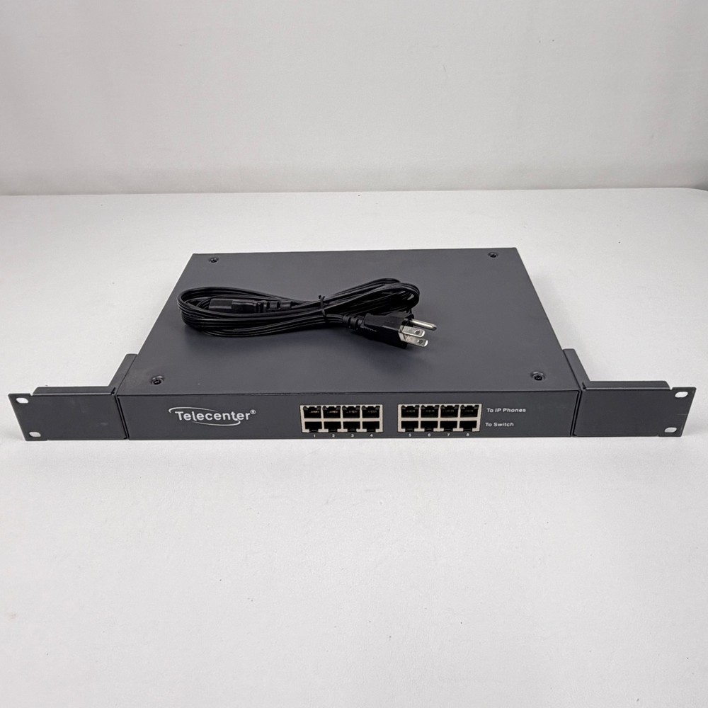 Rauland Borg Telecenter Inline Power Supply Rackmount IP Phone Switch TC64PWR-C