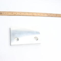 (2-Pk) Gibraltar Flat/No Step Vise Jaw Soft Aluminum 6″ W x 4″ H x 3/4″ Thick