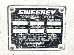 SWEENEY 235 TORQUE MULTIPLIER ( TYPE A ) 1400 LBF.FT MAX OUTPUT 7:1 RATIO