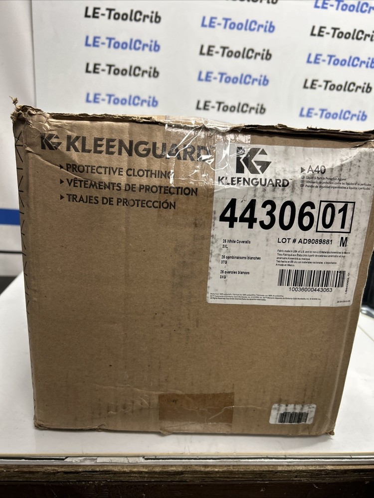 KleenGuard™ 44306 A40 Liquid Particle Protection Disposable Coverall 3XL R-433S