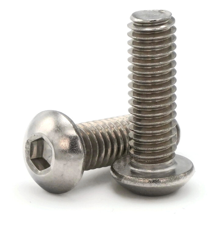 1/2″-20 | 18-8 Stainless Steel Button Head Socket Cap Screws – All Length & Qtys