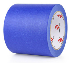 Wide Blue Painters Tape 4 Inches x 40 Yards, 4” Blue Masking Tape for Painting,