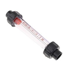 Grey+ Clear Pipeline Water Rotameter Flow Meter Flowmeter 10-100L/H for