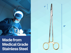 Mayo Hegar Needle Holder 8″ Surgical Needle Driver with Tungsten Carbide ARTMAN