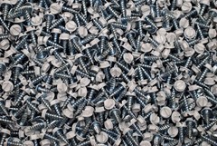 Lexar Industrial 1000 White Painted Zip Screws 8 x 1/2 SelfPiercing Hex Washe…