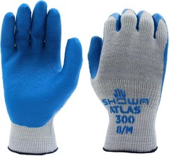 Atlas 300 1994 Crinkle Grip Work Gloves,for Construction, Landscaping, Garde…