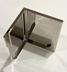 Pocket Chrome Business Card Holder Case Wallet for Business ID Credit Cards-NOS
