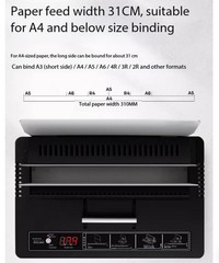 650 Hot Melt Binding Machine – Small File A4 Hot Melt Adhesive Binding Machine