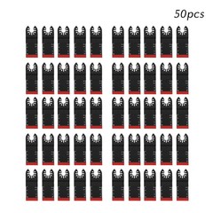 50Pcs Bi-Metal Oscillating Saw Blades 34MM Multi Tool Blades Kit Metal Cutting