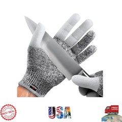 Comfortable Cut Resistant Gloves for Kitchen & Crafting – Size Medium Included