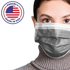 MADE IN USA Face Mask Mouth 50 PCS & Nose Protector Respirator Masks with Filter