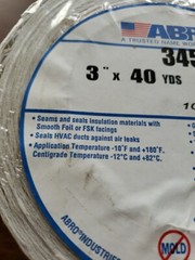 ABRO 3″ x 40 yards General purpose foil Tape seals HVAC ducts