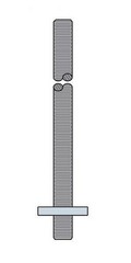 Simpson Strong-Tie 1-1/8 in. x 36 in. SA ROD W/WASH SAR9-36