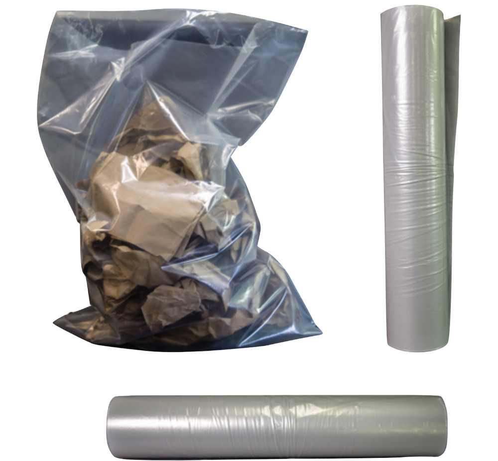 Asbestos Disposal Bag, Clear Non-Printed Contractor Bag, Perforated, Multi-Size