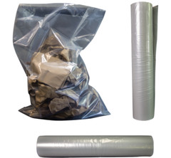 Asbestos Disposal Bag, Clear Non-Printed Contractor Bag, Perforated, Multi-Size