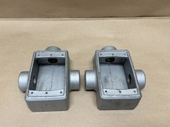 Crouse-Hinds 1/2 FST 1, 3/4 FST 2 Cast Device Box – Lot of 2