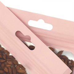 Food-Safe Pink/Silver Mylar Zipper Pouch for Chocolate/Rainbow Sprinkles Product