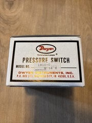 DWYER PRESSURE SWITCH 1910-0 W 34 H
