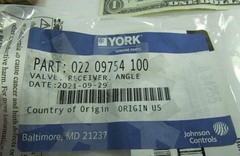 York Brass Refrigerant Liquid Line Charging Valves, 3/8″ OD Tube x Flare Access