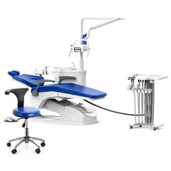 Dental Unit Chair Computer Control PU Leather DC Motor +Doctor Stool TJ2688-A1