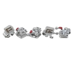 Dental Orthodontic Self Ligating Brackets Metal Ceramic Roth MBT Damon Empower