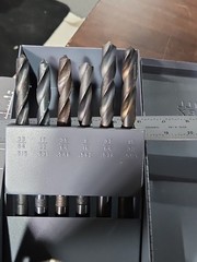 New 16 Pc. Huot LARGE Drill Bit Index 33/64″ – 3/4″ by 64ths. In Metal Case!