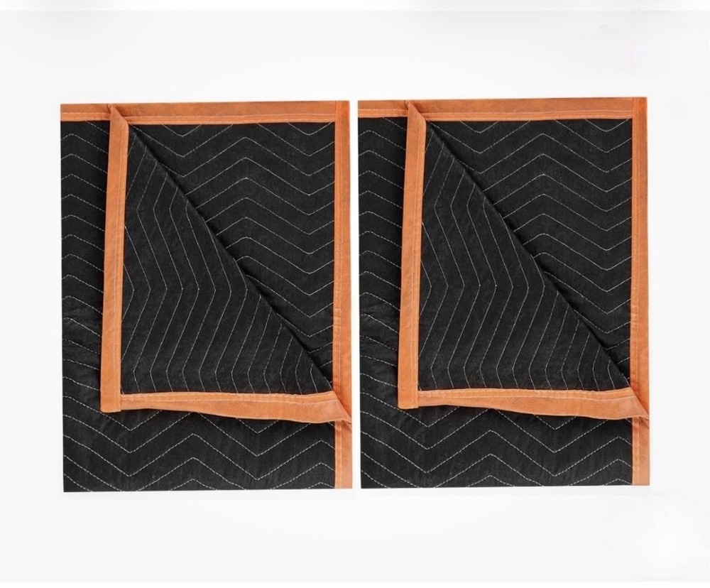2 – Large Moving Blankets 80” X 72” Heavy Duty Packing Blankets for Furniture