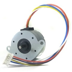 5V DC Stepper Motor Unipolar with 5 Wire Leads, 120Ω Coil, 7.5 Degrees per Step