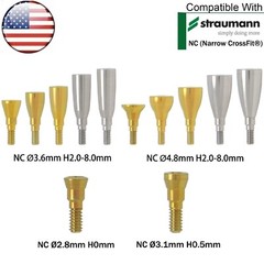 US Dental Straumann NC/RC Healing Abutments Conical Closure Cap Fit ITI BL/BLT