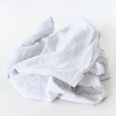 Pack of 10 White Shop Towels – 12 x 14 Cleaning Rags for Homes Cars Auto Garage