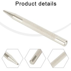 1pc 3.7 94mm Knurled Center Punch Hardened Carbon Steel Spot Dot Center Tool
