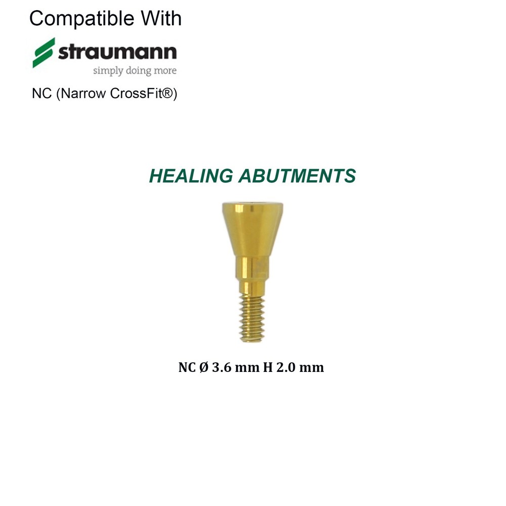 US Dental NC Healing Abutment & Cover Screw Fit Straumann ITI BL/BLT