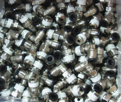 10-PARKER W169PLP-4-4, Push-To-Connect Fittings, 1/4″ Swivel x 1/4″ Male NPTF
