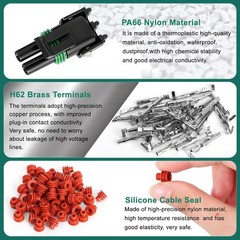 401PCS 25 Sets Weather Pack Connectors Kit, 1 2 3 4 6Pin Automotive