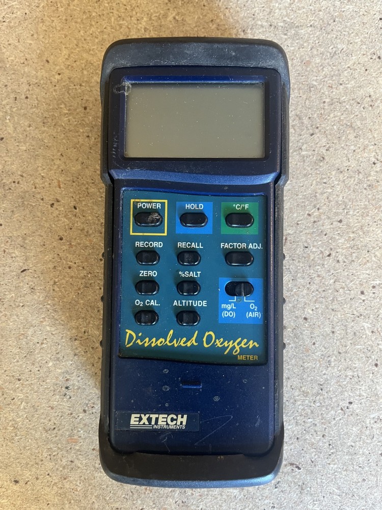 Extech Dissolved Oxygen Meter Kit Heavy Duty w/Rubber Case & Probe C70