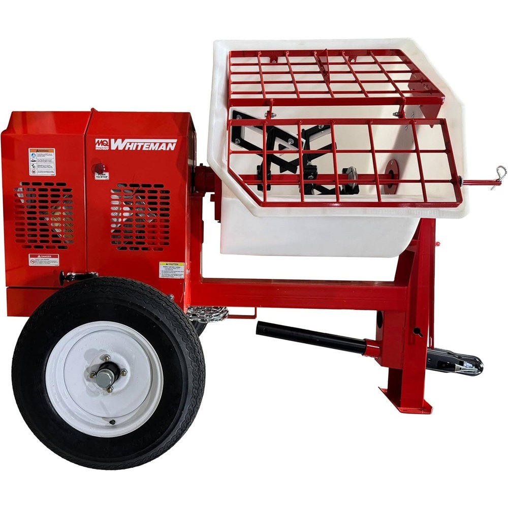 Multiquip Whiteman WM70PLF + HBC1 Gas Power 7-CF Polyethylene Drum Mortar Mixer
