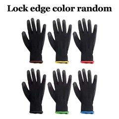 6/12/18PCS PU Coated Work Gloves Anti-Slip Safety Gardening Mechanic Gloves